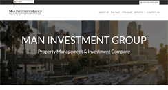 Desktop Screenshot of maninvestmentgroup.com