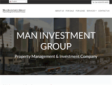 Tablet Screenshot of maninvestmentgroup.com